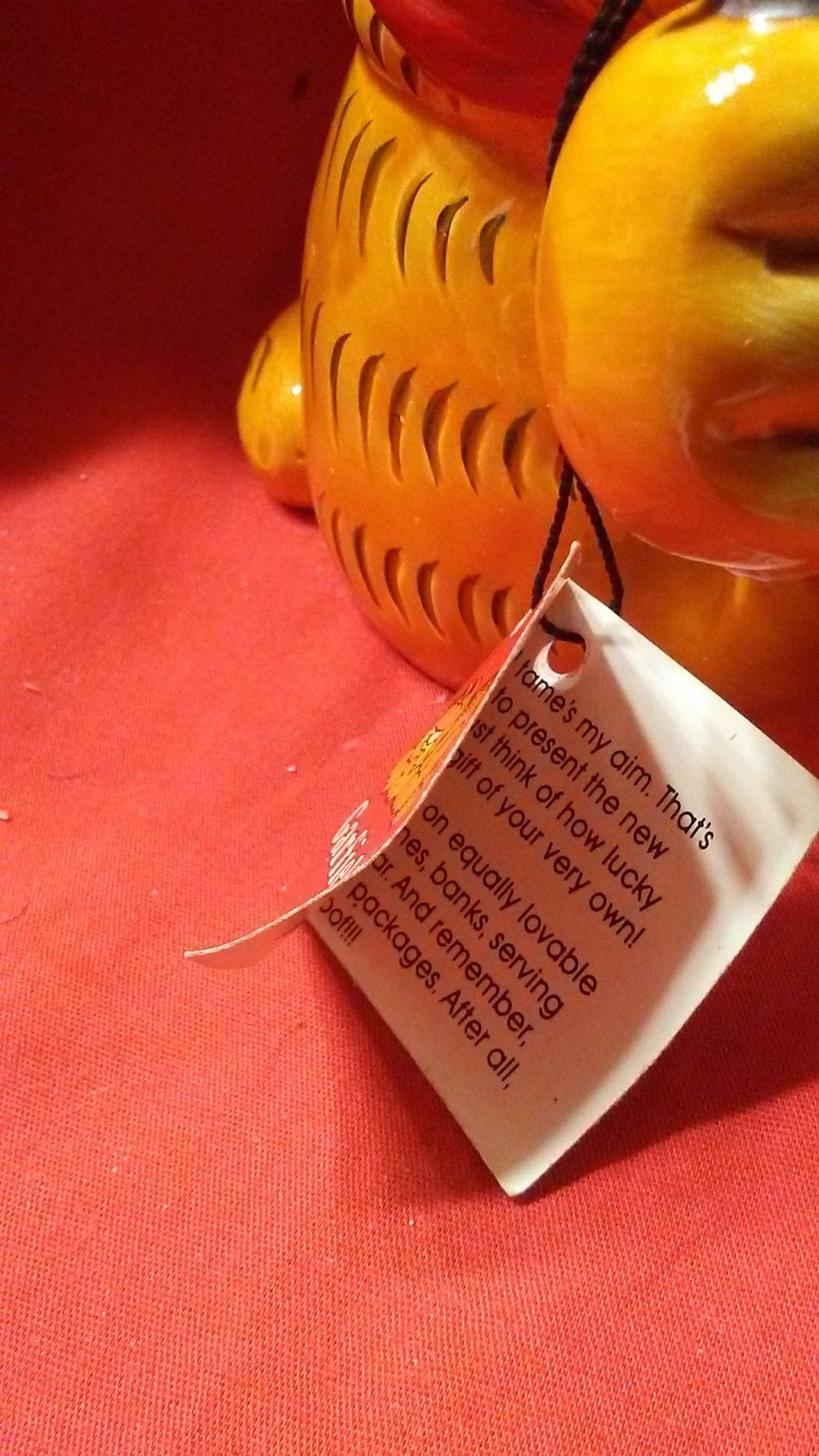 Garfield Feed The Kitty Bank, New with tag