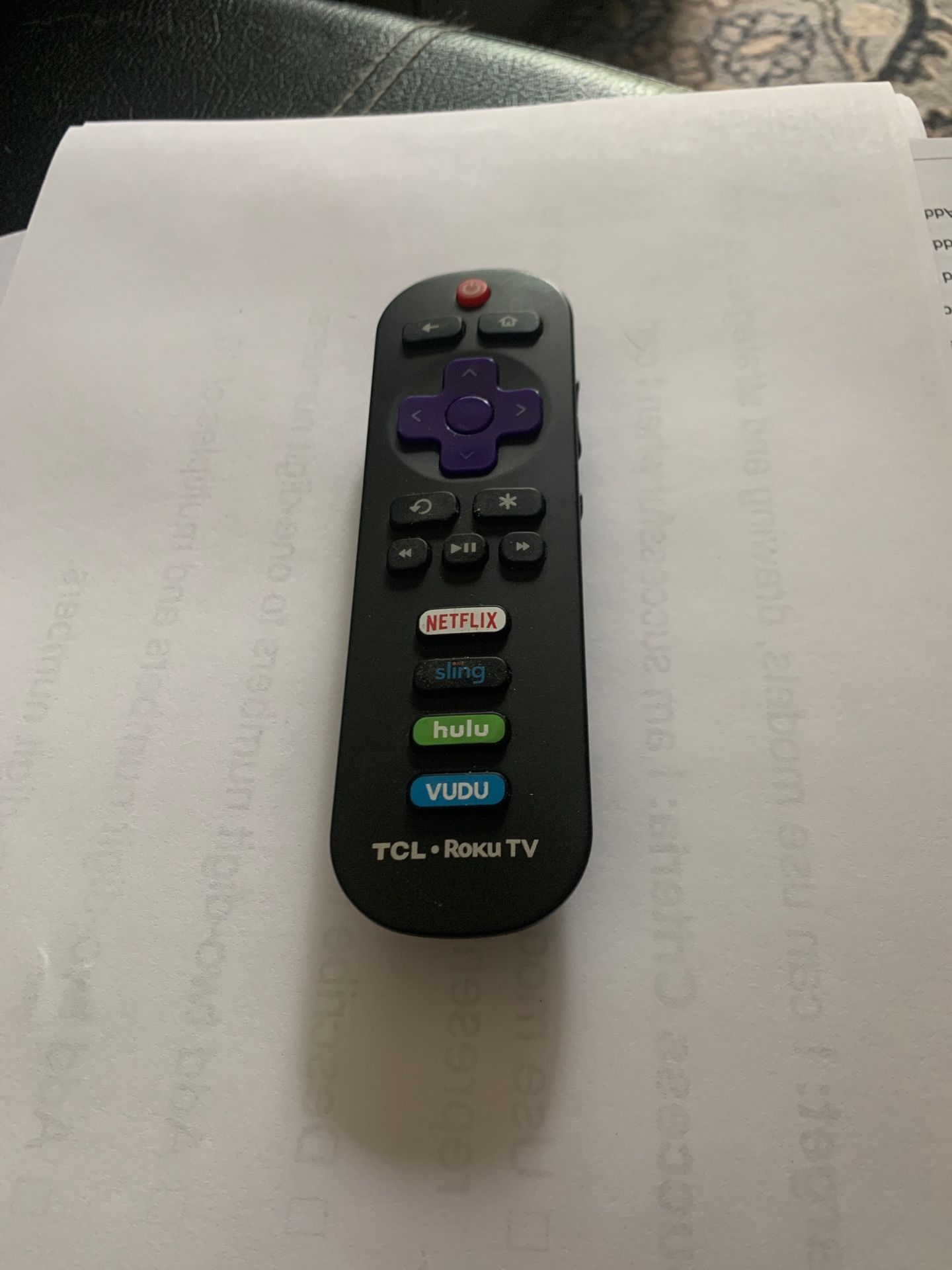 TCL Roku TV Remote Control