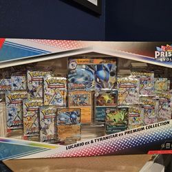 Prismatic Evolutions Lucario ex & Tyranitar ex Premium Collection