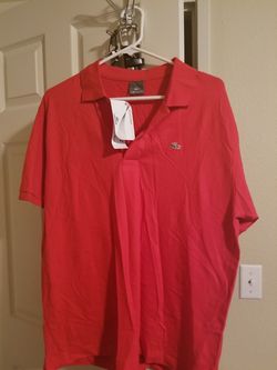 Lacoste red polo shirt