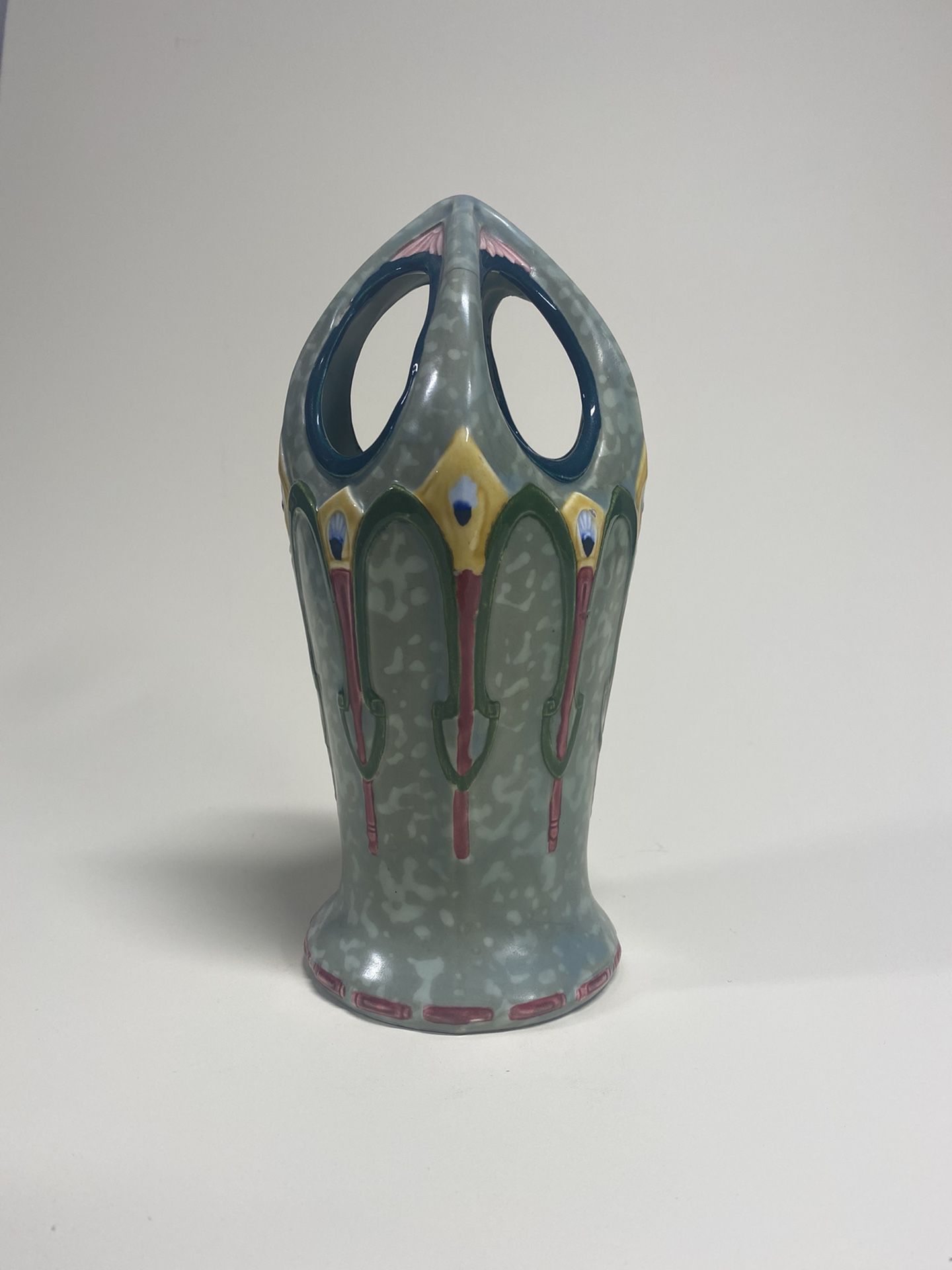 Bohemian Art Nouveau Porcelain Vase