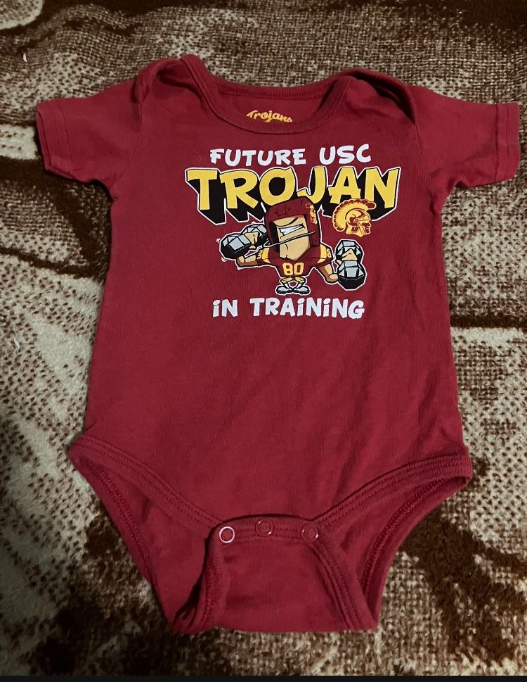 $2, 3-6 Months USC Onesie
