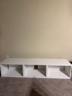 White TV stand (As-is) + 6 doors total