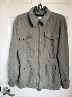 Knox Rose Olive Green Utility Jacket - Size S