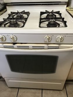 white stove 