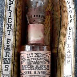 Antique Miracle Oil Lamp Dr. Ely Parsons