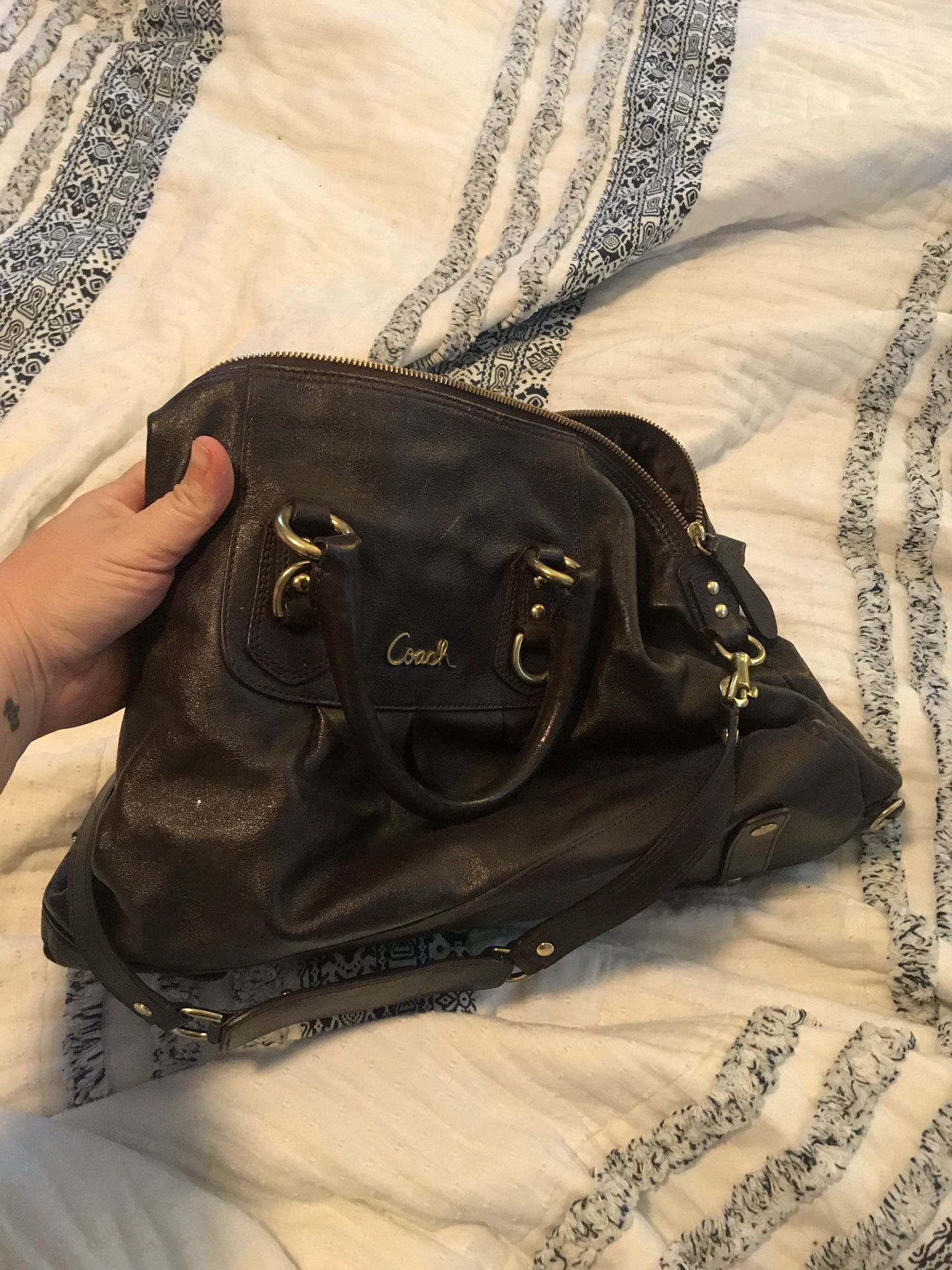 Coach black medium purse. Great condition.