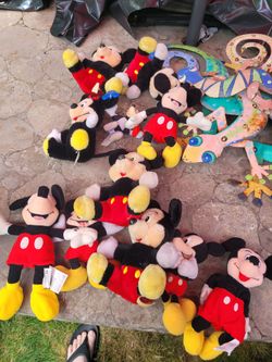 Mickey Mouse Plush Stuffed Toys Lot