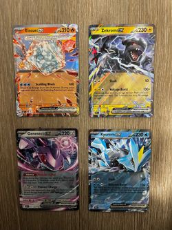 Pokémon ex Card Lot #3 – Zekrom ex, Kyurem ex, Eiscue ex + Genesect ex