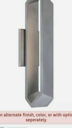 George Kovacs P1205-066-L Pitch LED 19 inch Coal Outdoor Wall Sconce in Black