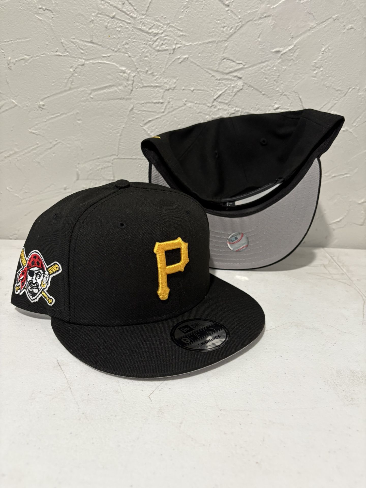 MLB New Era Pittsburgh Pirates Black Yellow 9fifty SnapBack Hats 
