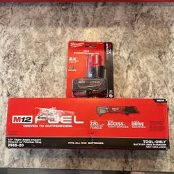 Milwaukee 1/2 Right Angle Impact W/Battery