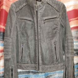 Wilson's Leather Brown Rivet Fringe Moto Women's Medium 