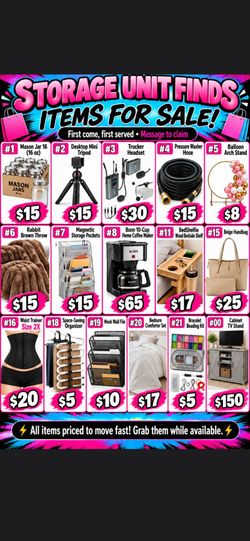 Storage Unit Finds – Multiple Items for Sale