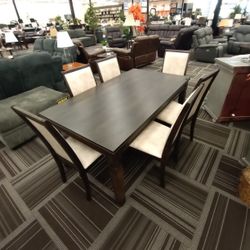 7pc Dining Table Set 
