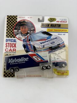 Road Champs HO Scale Mark Martin NASCAR Team Transporter Valvoline No. 6