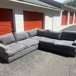 Cindy Crawford Sectional Couch Sofa 