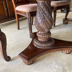 Exclusive Hand Carved Dining Set And China Cabinet 