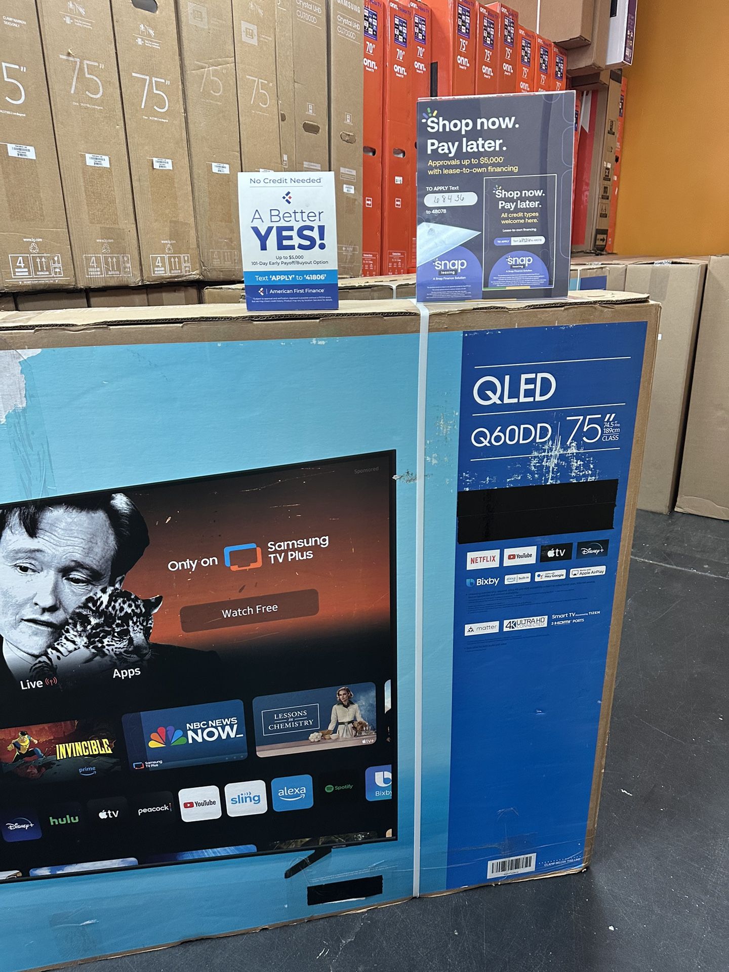 75”Samsung QLED Q60D 4K SMART TV