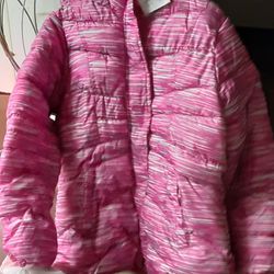 Girls Warm Pink Xersion  Parka Coat 