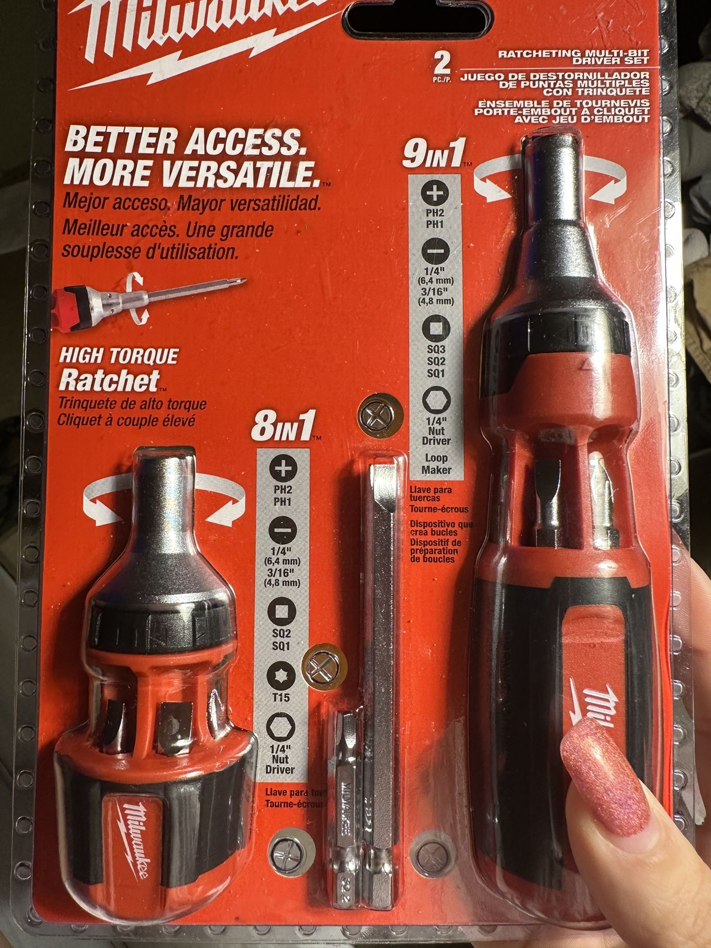 Ratcheting Multi-Bit Driver Set Milwaukee