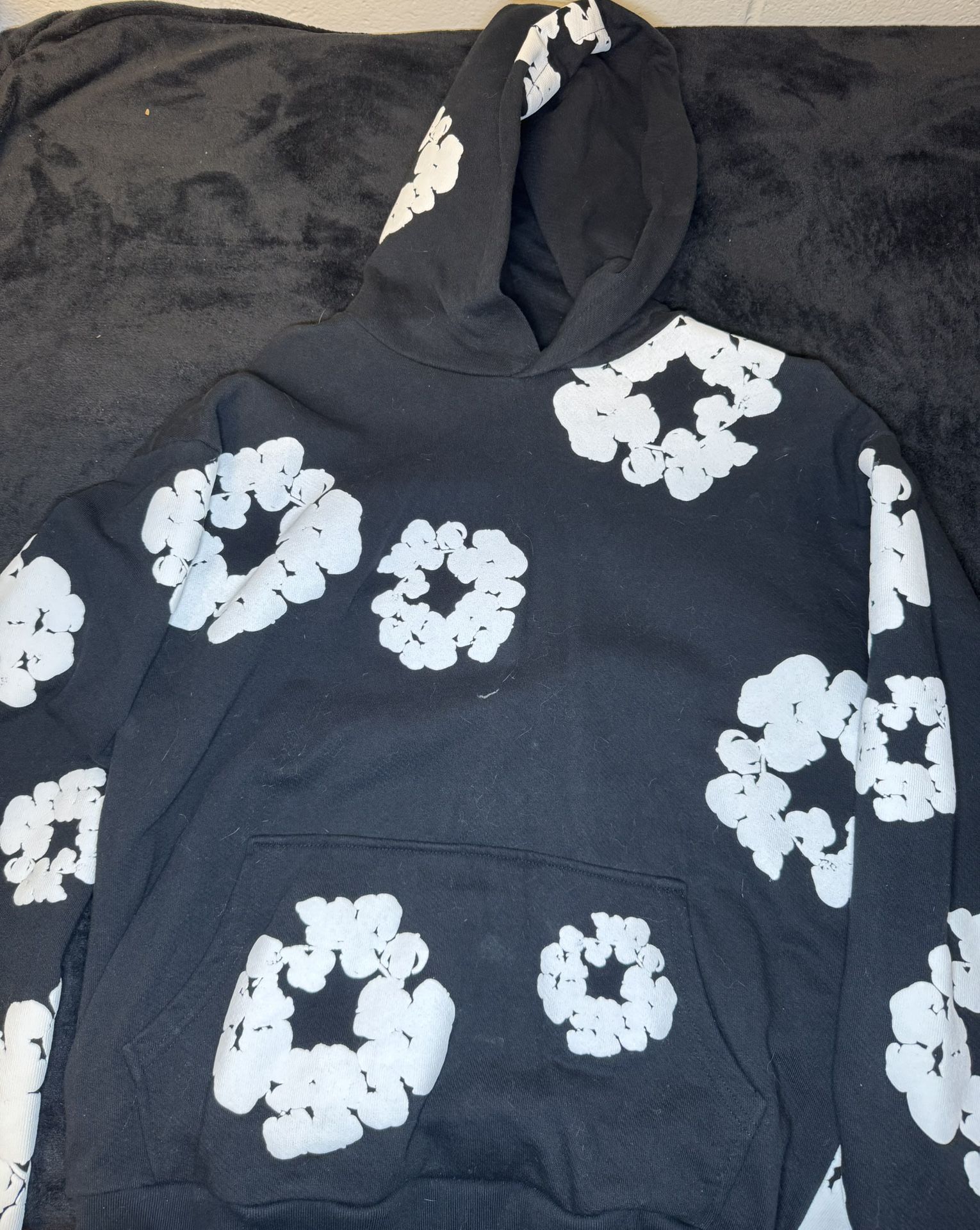 Black Denim Tears Wreath Hoodie