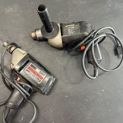 Black and Decker 1/2" drill no. 7277 Type 3 Reversible Hammer W/ Handle & Key