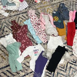 9 Month Fall Baby Girl Lot, Over 34 Pieces 