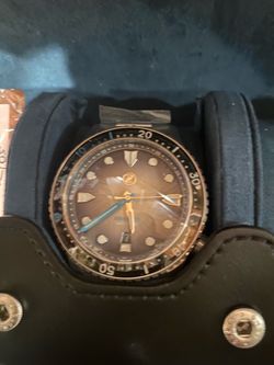 Automatic Diver Watch with Brown Dial