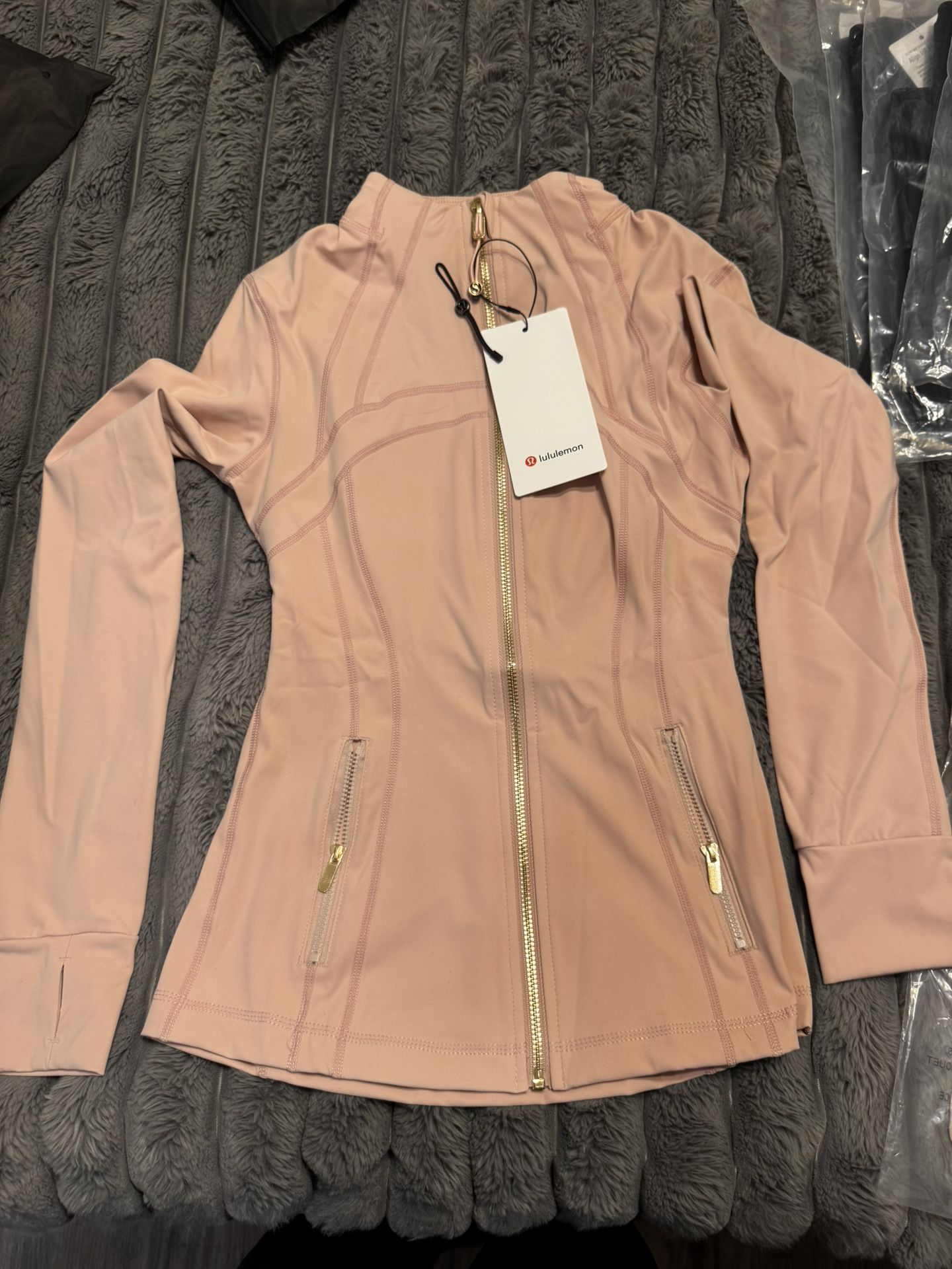 Pink and Gold Lululemon Define Jacket