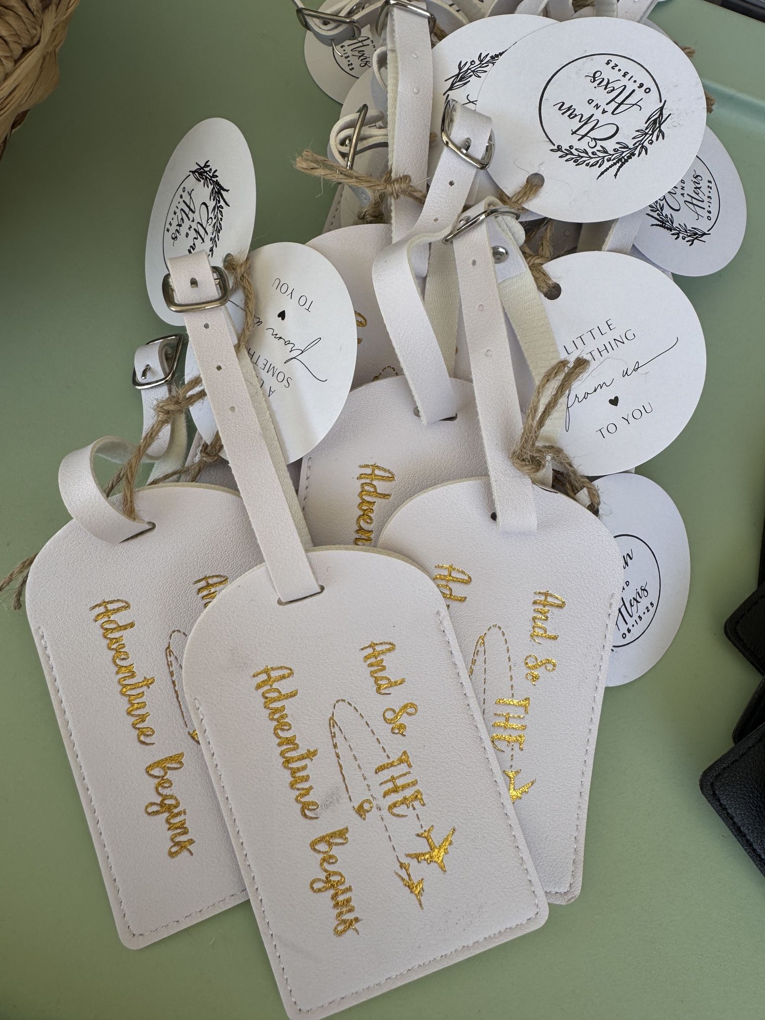Wedding Party Favors #LuggageTags