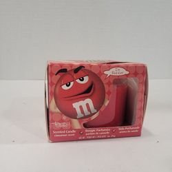 M&M "I'm Red Hot" Cinnamon Scented Candle ~ New In Box, M & M, M&Ms