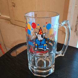 Vintage Large Spuds MacKenzie Glass Mug