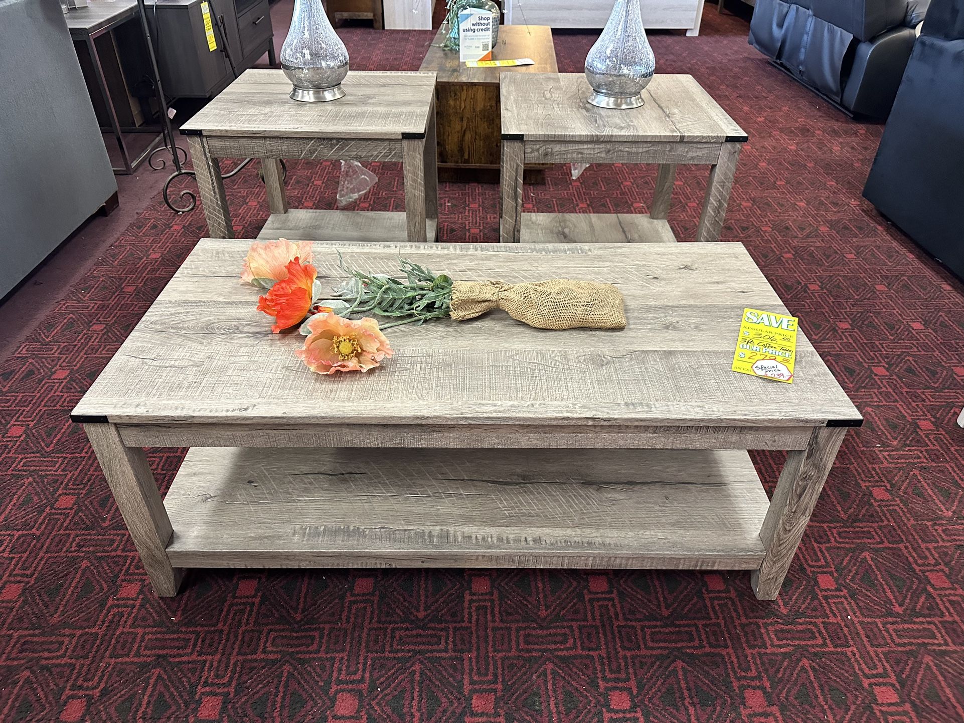 3pc Coffee Table Set