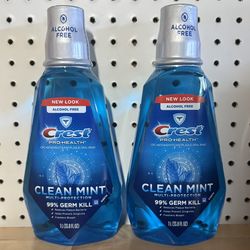 Brand New Crest Clean Mint Mouthwash - $3 Each