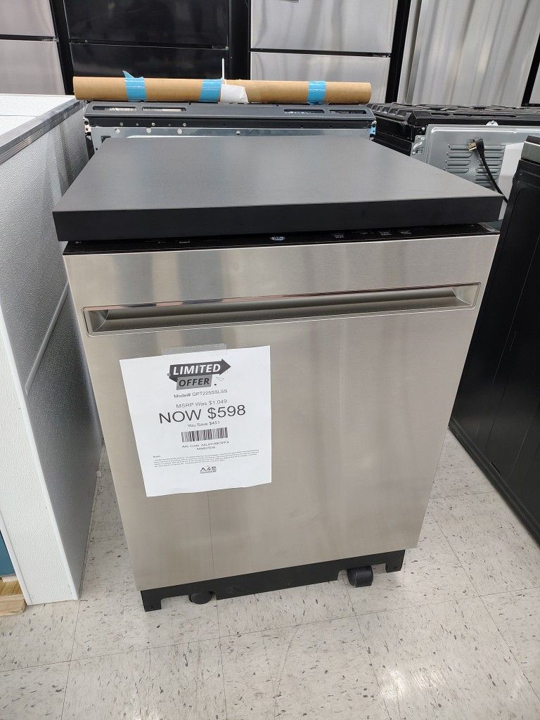 $598 GE 24" Top Control Portable Dishwasher