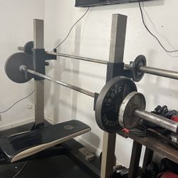 Golds gym bench and squat press