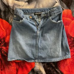 Permanent Jean Skirt