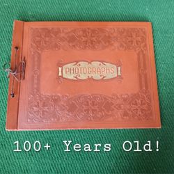 Vintage Antique Embossed Photo Album Book 100+ Years old! By Springfield Photo Mount Co.