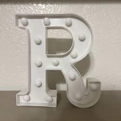 Light up letter R