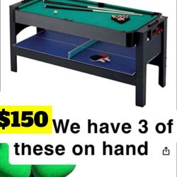 Brand New Pool Table / Ping Pong 