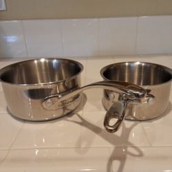 Caphalon Stainless Steel Sauce Pans- Set of 2