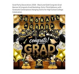 Brand new Grad Party Decorations 2026