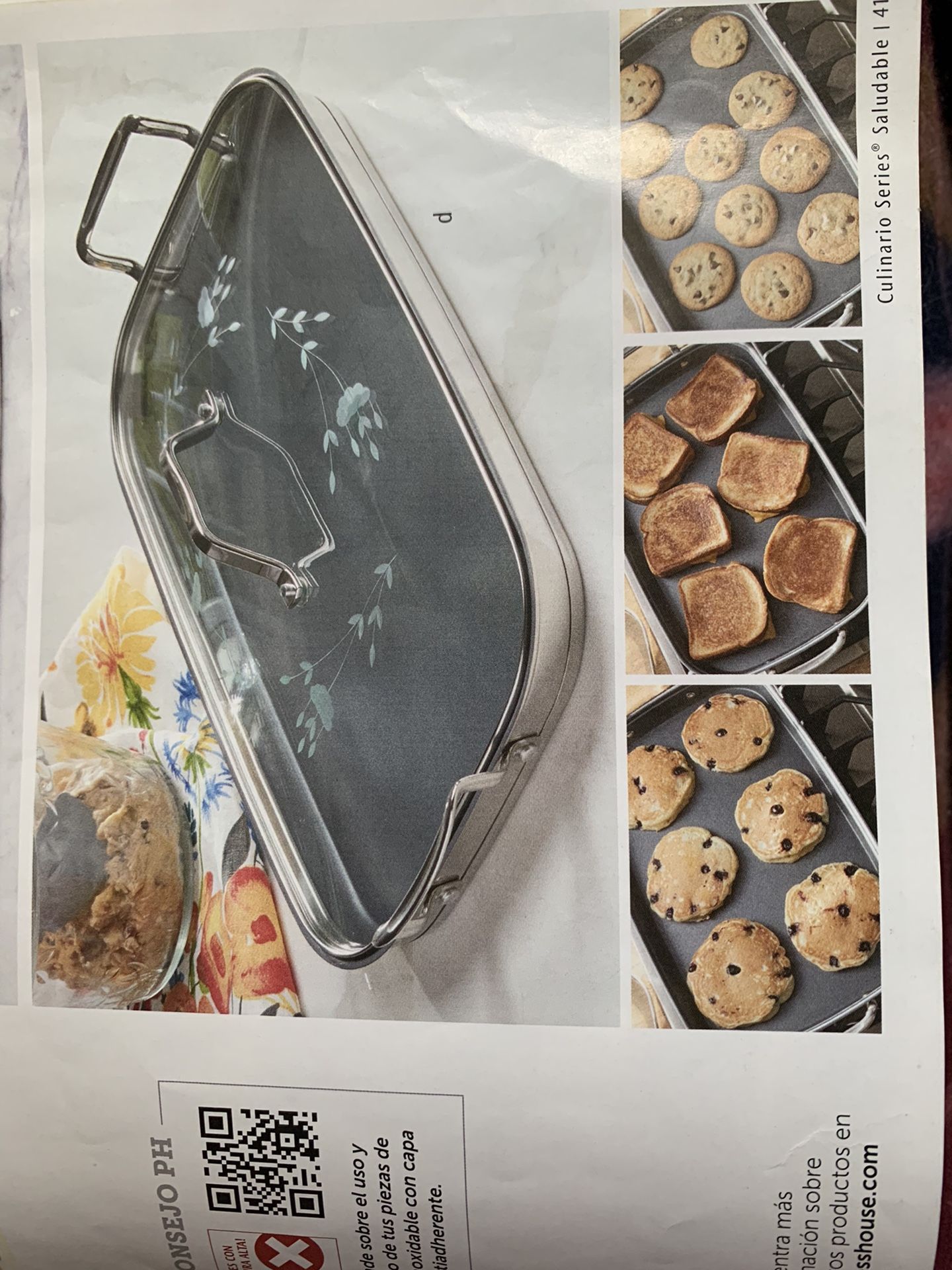 Plancha Doble Princess House Nueva