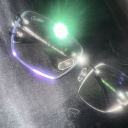 Cartier Glasses,  Clear, Big c silver