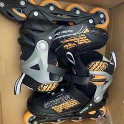 stryde l146bm skates youth black orange