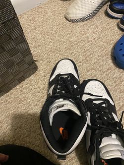 black and white high top jordan 1s