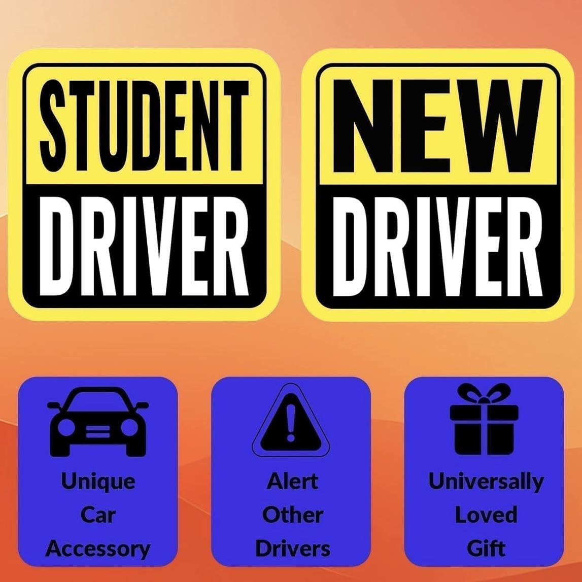 New Driver Magnetic Car Sign