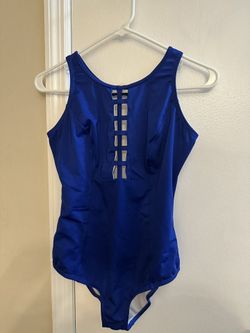 Elegant Blue Women's one piece bathing suit