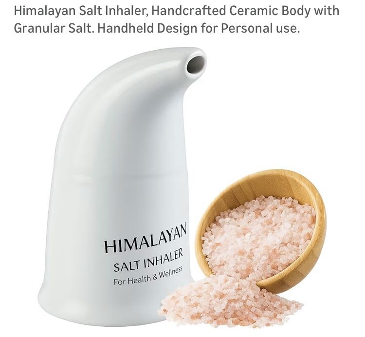 Handmade ceramic Himalayan salt inhaler